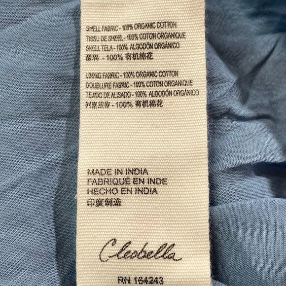 Cleobella NWOT Organic Cotton Eva Midi Dress Lapis Blue Cottagecore Small - Picture 5 of 5